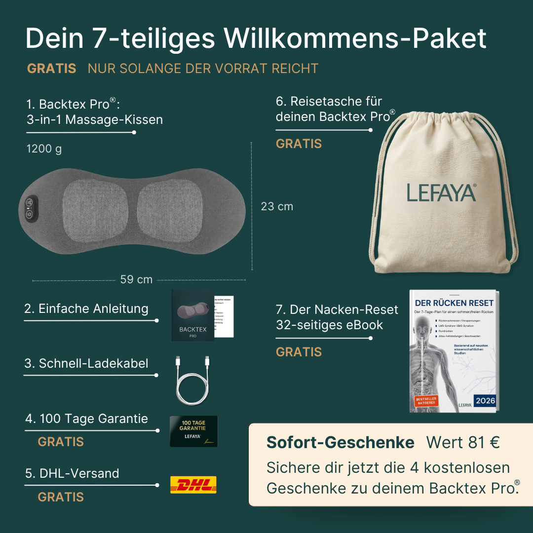 Backtex Pro® - Rücken-Massagegerät (3-in-1)