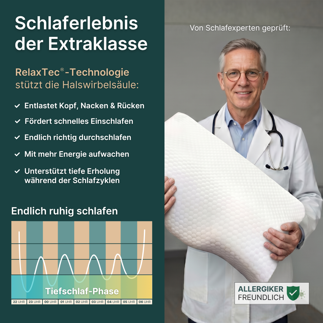 Dreamtex® - Ergonomisches Nackenkissen