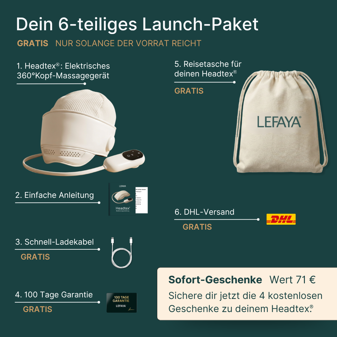 Headtex® - Elektrisches 360° Kopfmassagegerät